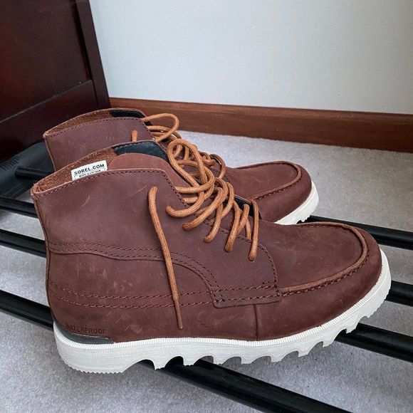 SOREL Men Kezar Leather Boots - NEW NWOB - Picture 8 of 9